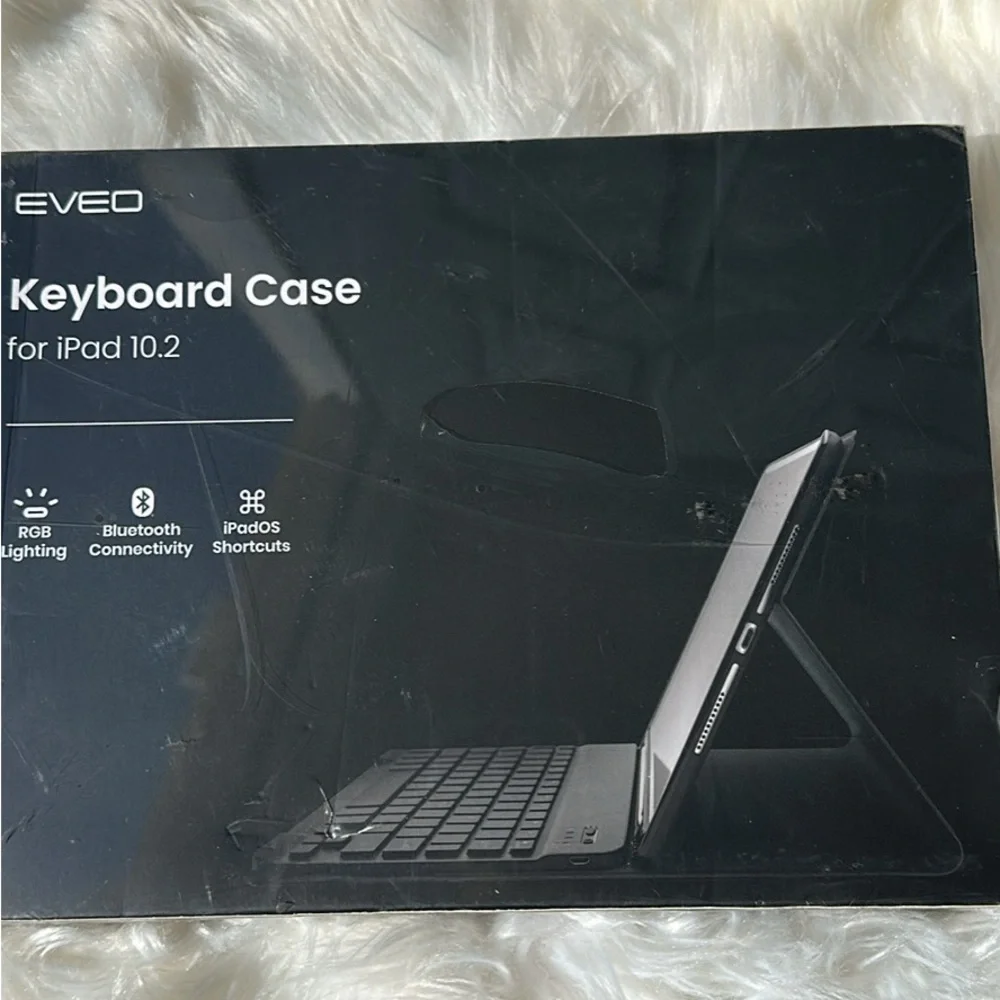 Tablet Keyboard Case with Stylus Holder - Black